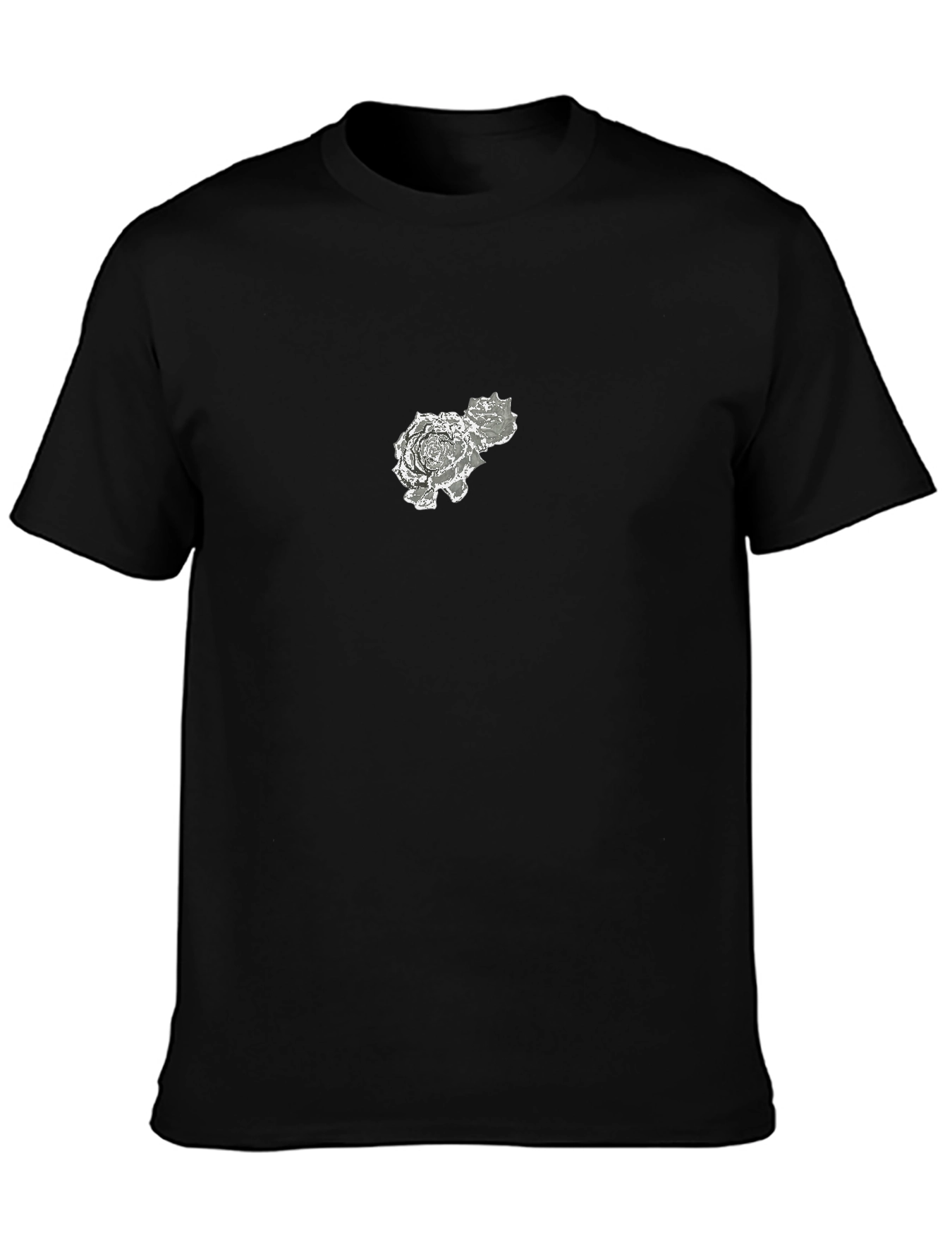 Black Rose Graphic Tee - Stylish Casual Wear