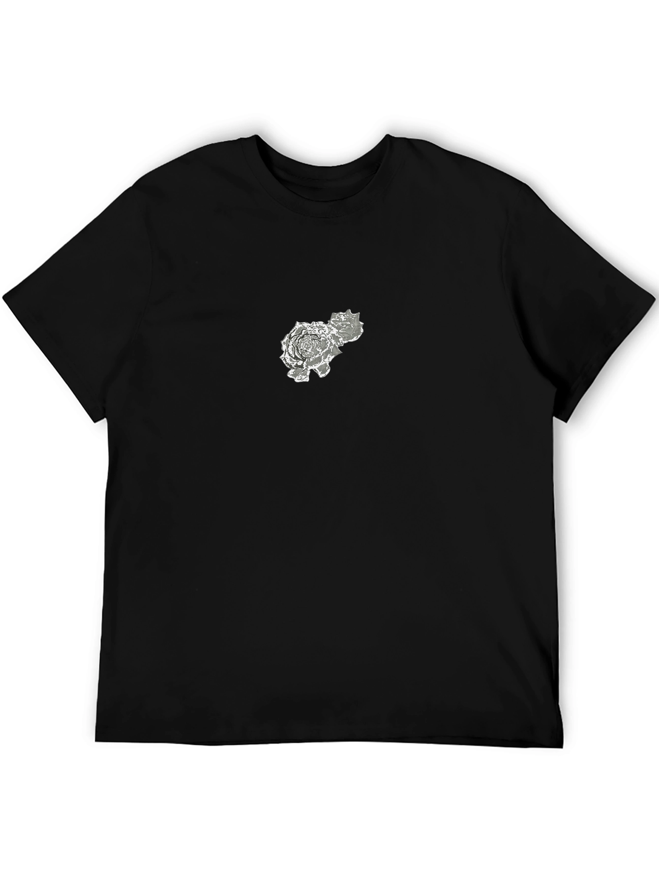 Black Rose Graphic Tee - Stylish Casual Wear