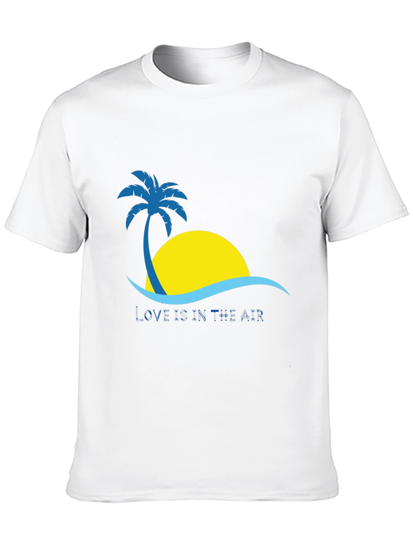 Tropical Paradise Graphic Tee - Black Cotton Shirt