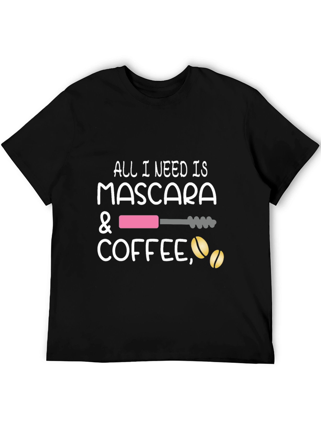 Mascara & Coffee Graphic Tee - Stylish Casual Wear