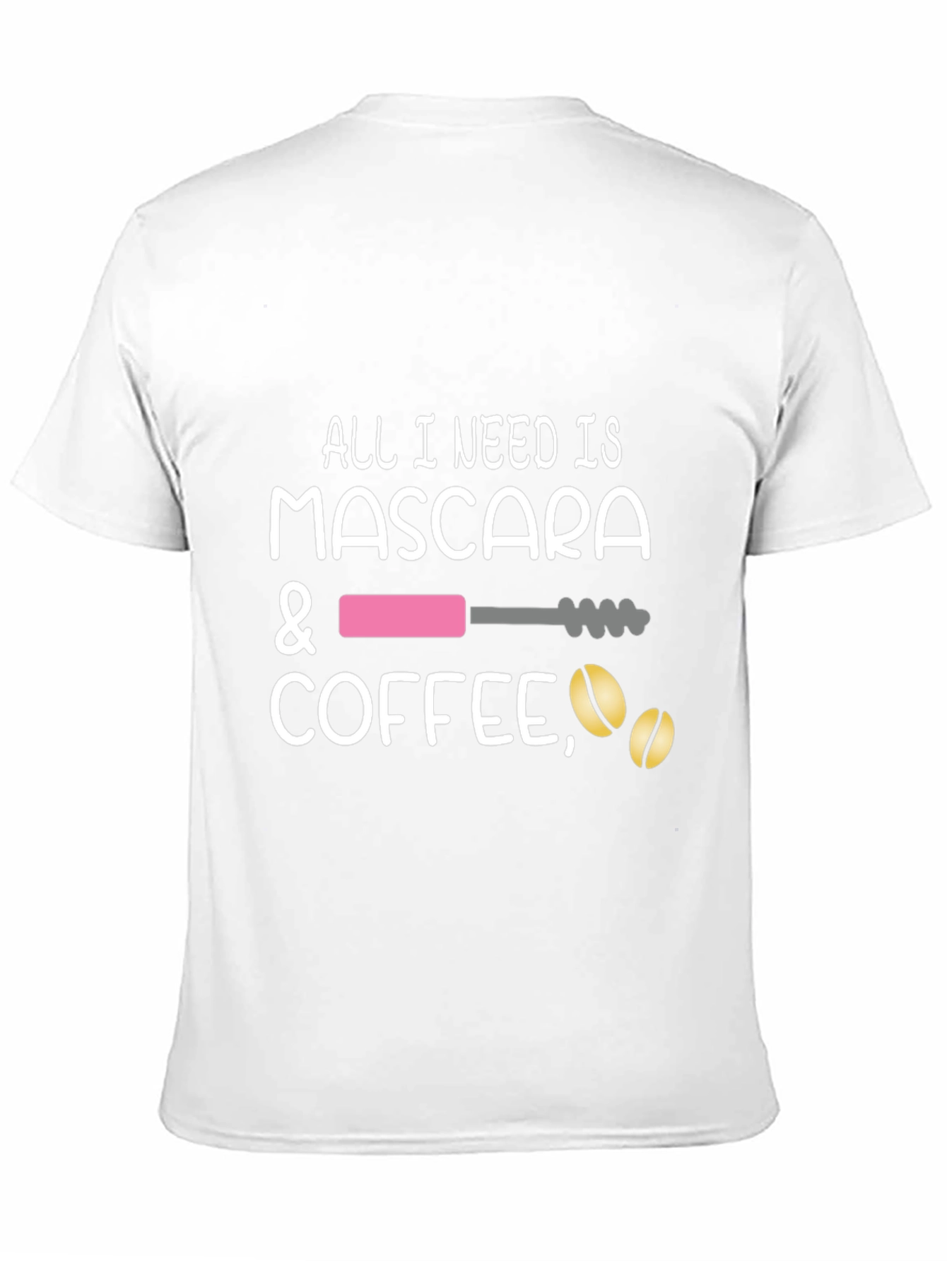 Mascara & Coffee Graphic Tee - Stylish Casual Wear