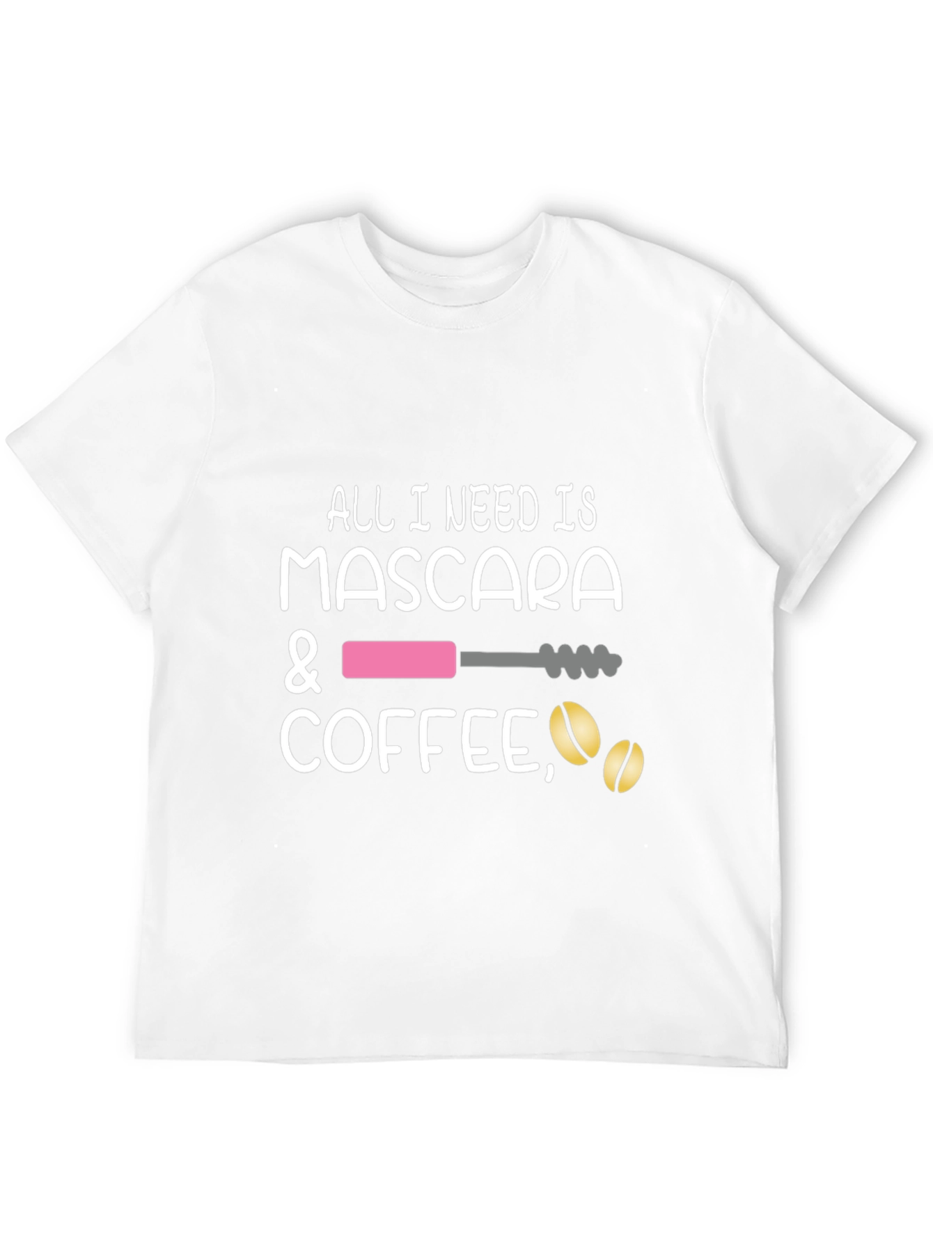 Mascara & Coffee Graphic Tee - Stylish Casual Wear
