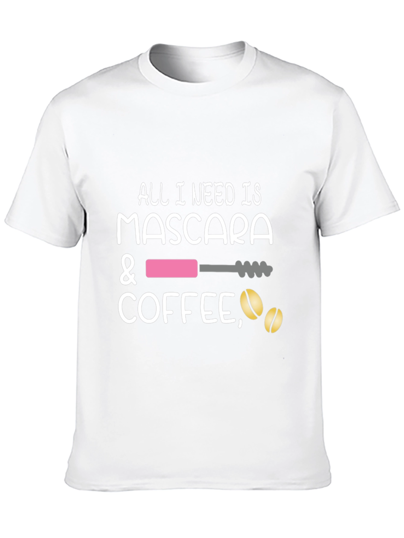 Mascara & Coffee Graphic Tee - Stylish Casual Wear