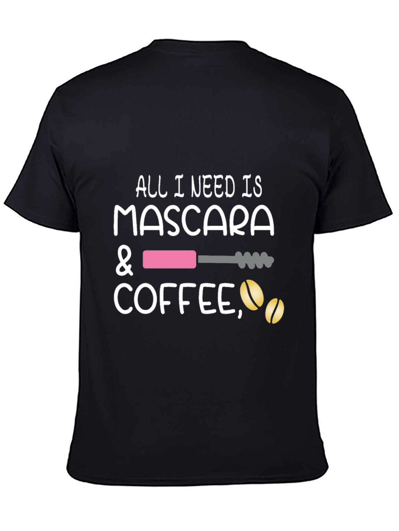Mascara & Coffee Graphic Tee - Stylish Casual Wear
