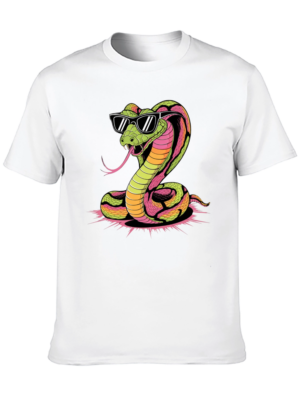 Cool Cobra Graphic Tee - Black