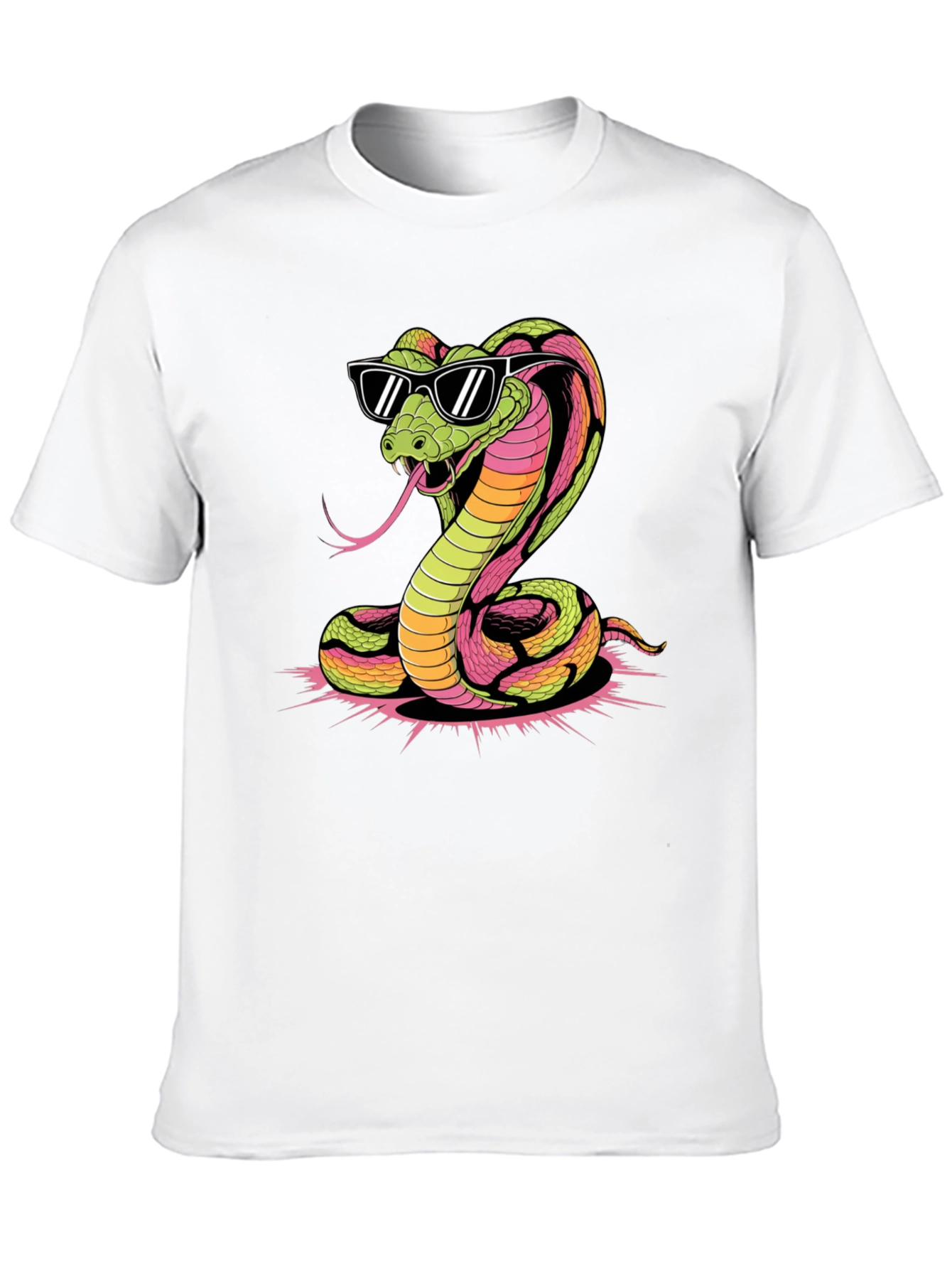 Cool Cobra Graphic Tee - Black