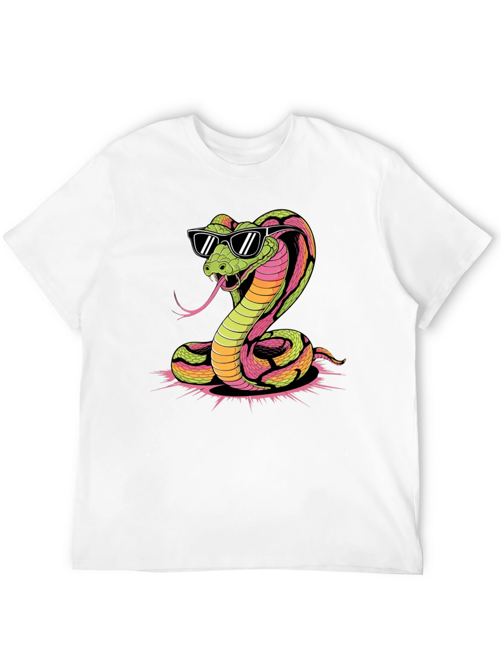 Cool Cobra Graphic Tee - Black