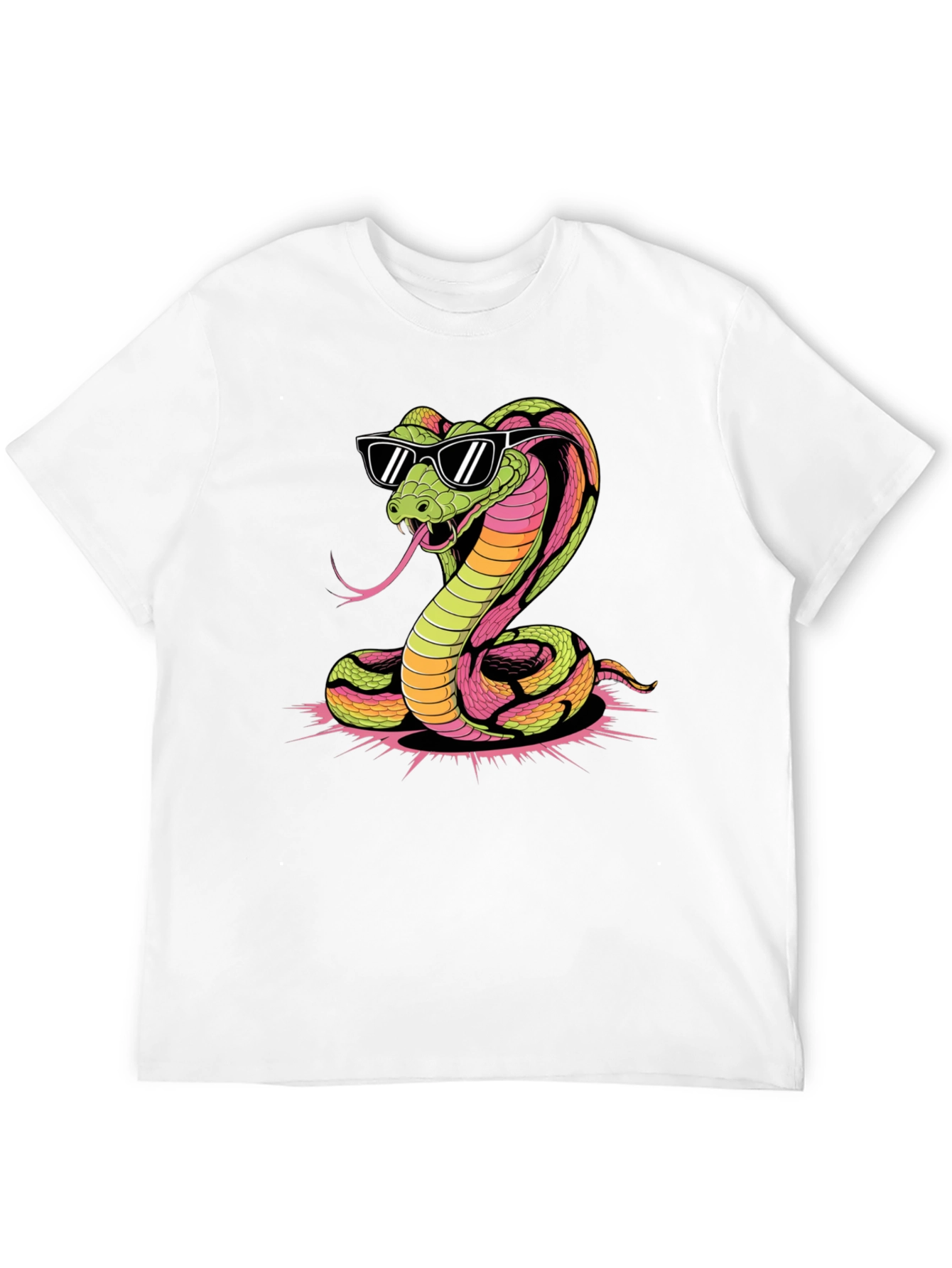 Cool Cobra Graphic Tee - Black