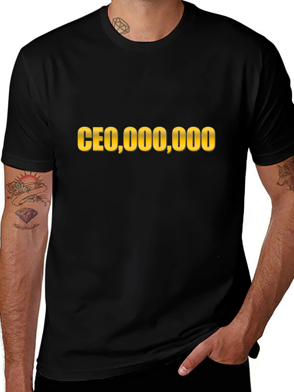 CEO Millionaire T-Shirt - Black Cotton Tee