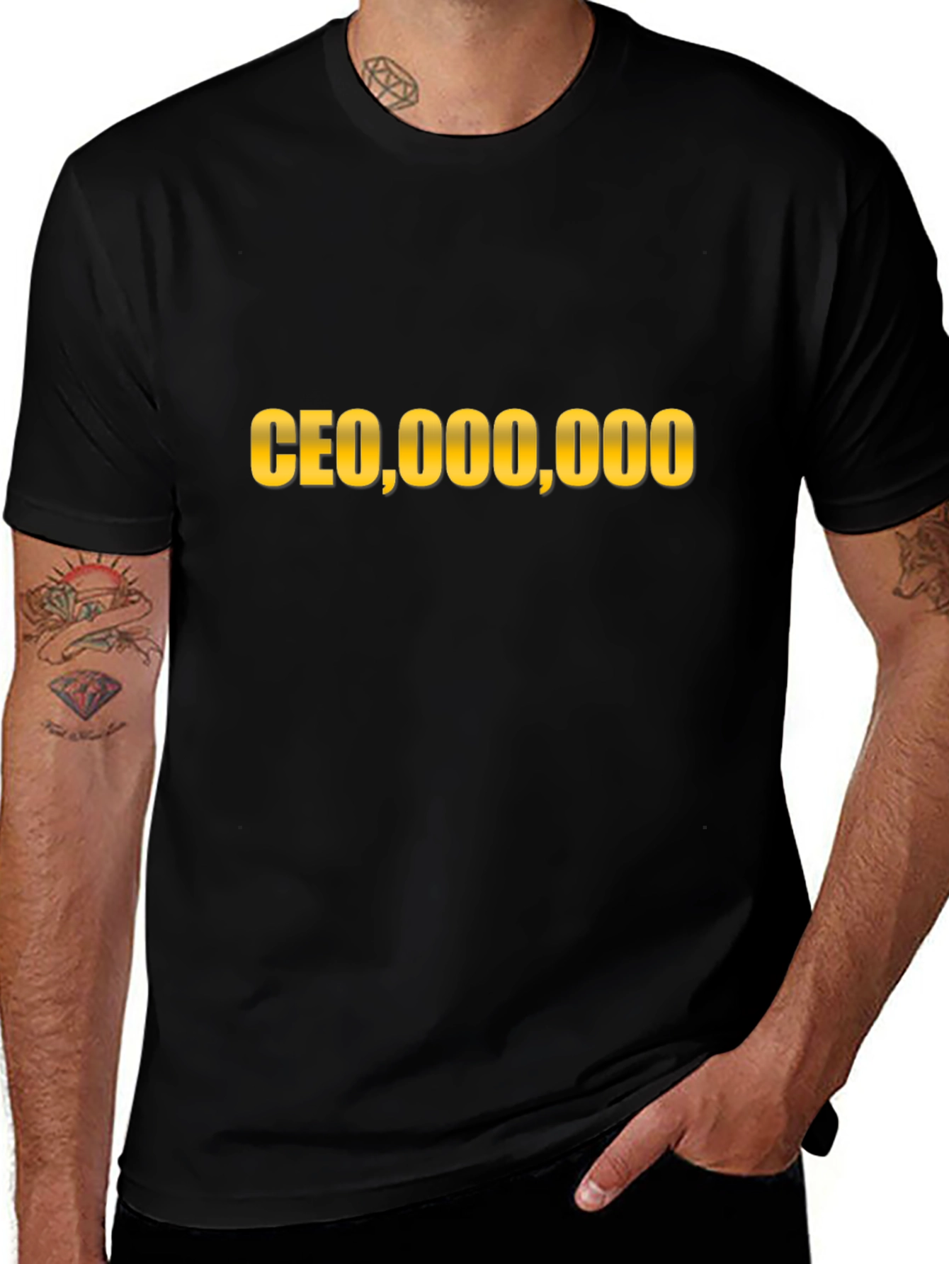 CEO Millionaire T-Shirt - Black Cotton Tee
