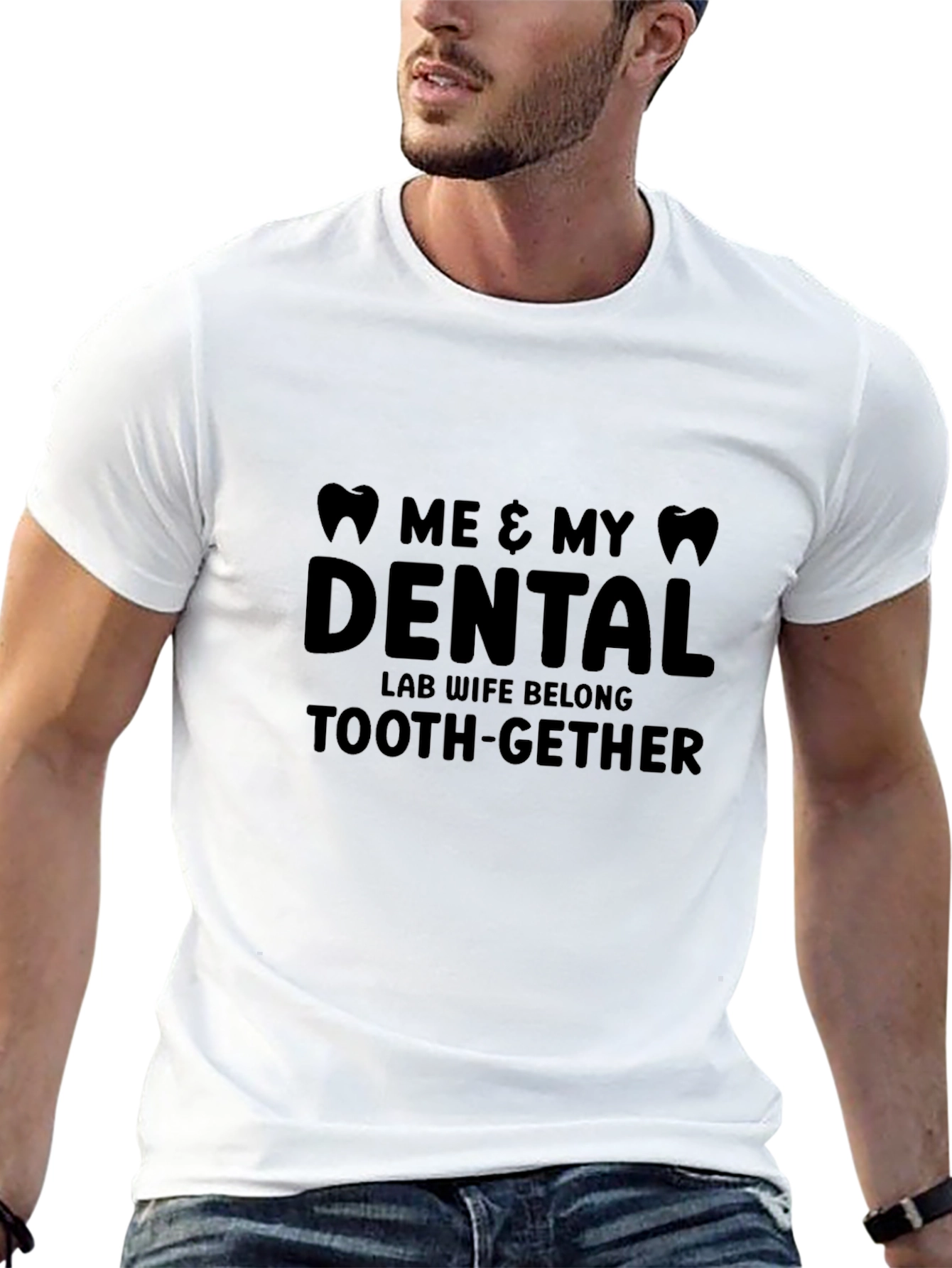 Dental Lab Wife T-Shirt - Funny Tooth-gether Tee