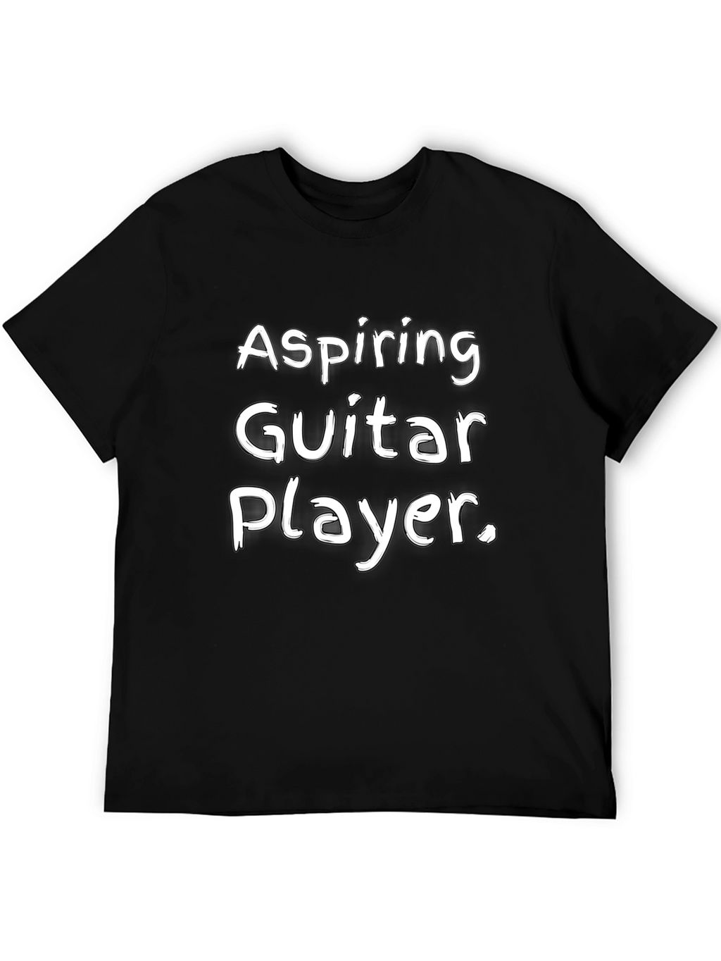 Aspiring Guitar Player Black Graphic Tee Shirt