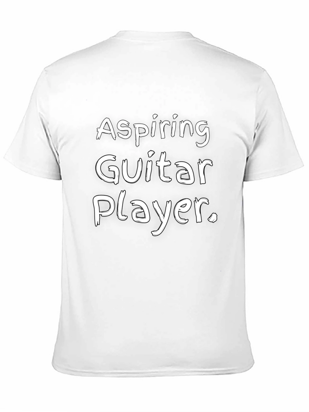 Aspiring Guitar Player Black Graphic Tee Shirt