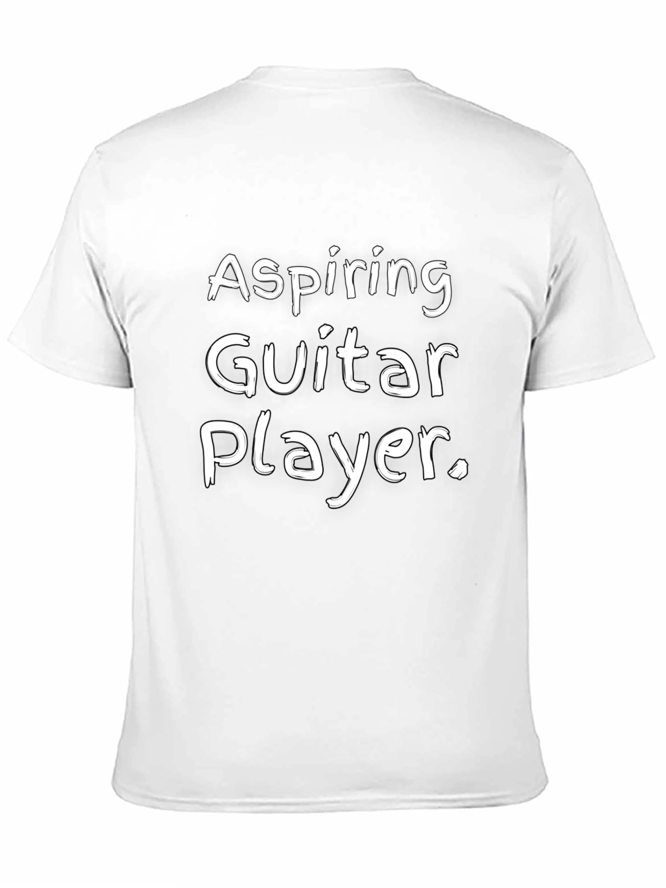 Aspiring Guitar Player Black Graphic Tee Shirt