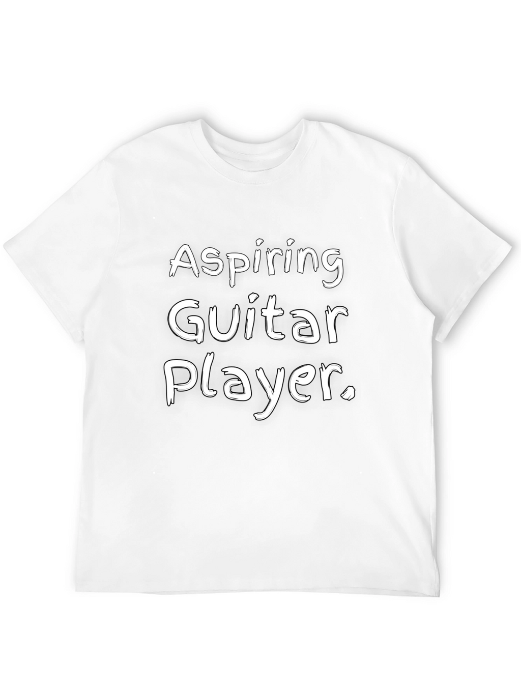 Aspiring Guitar Player Black Graphic Tee Shirt