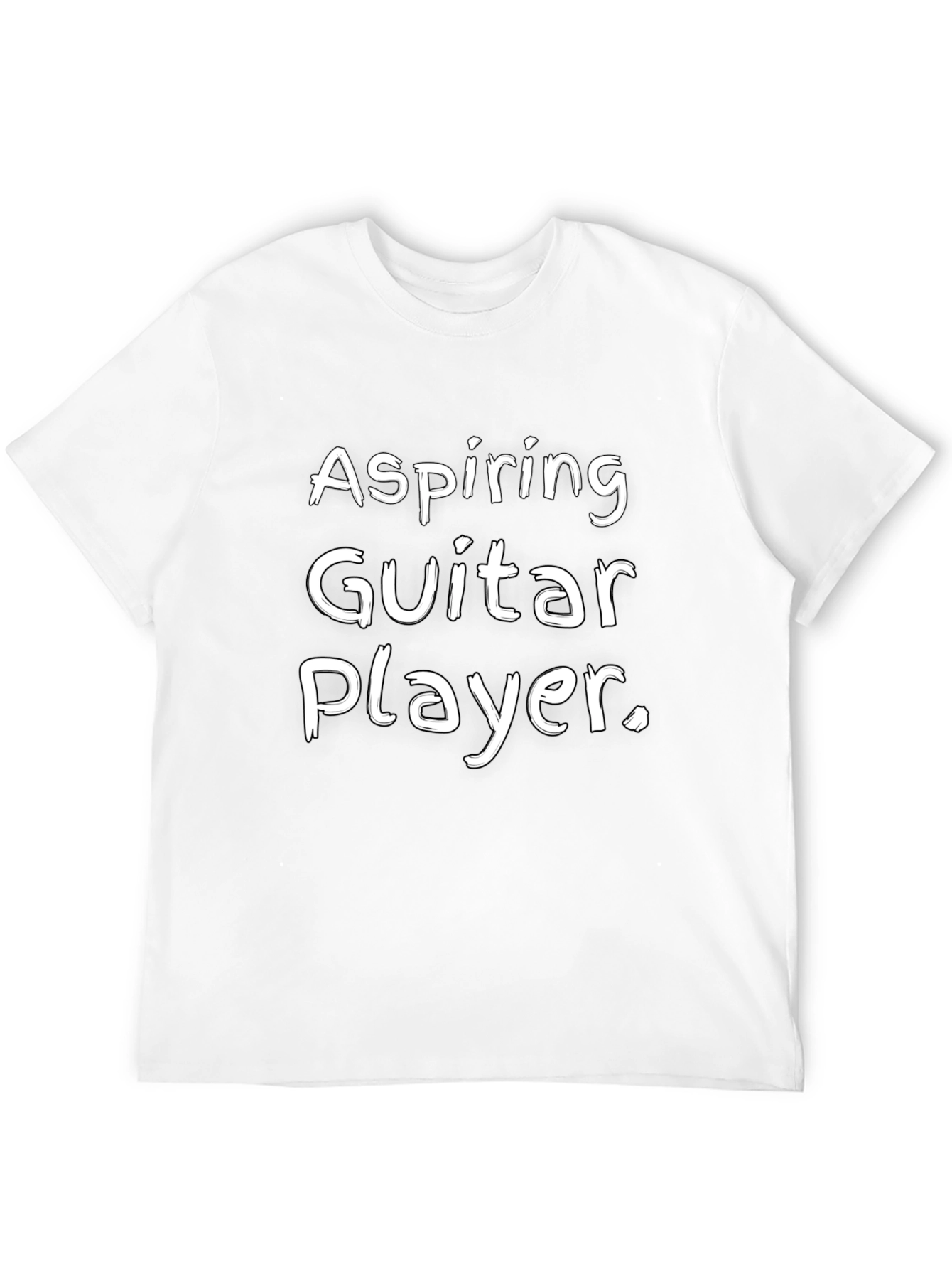 Aspiring Guitar Player Black Graphic Tee Shirt