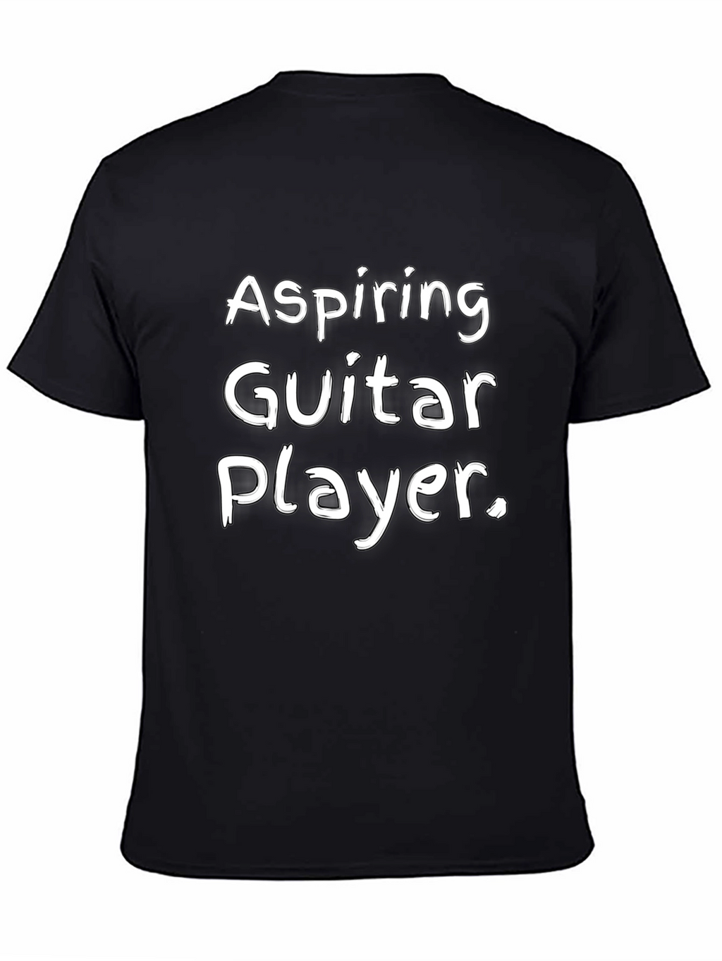 Aspiring Guitar Player Black Graphic Tee Shirt