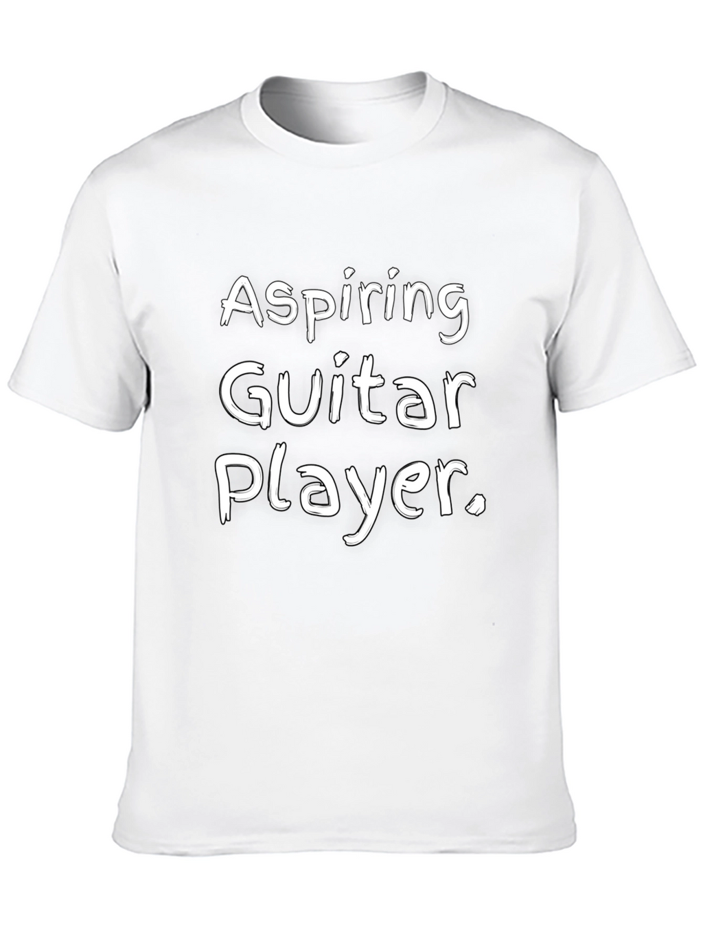 Aspiring Guitar Player Black Graphic Tee Shirt