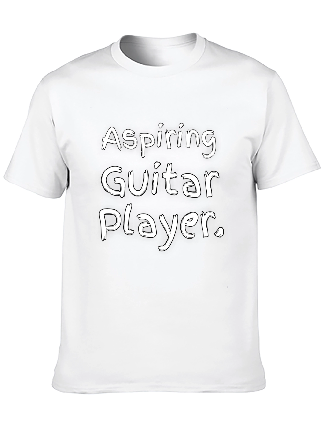 Aspiring Guitar Player Black Graphic Tee Shirt