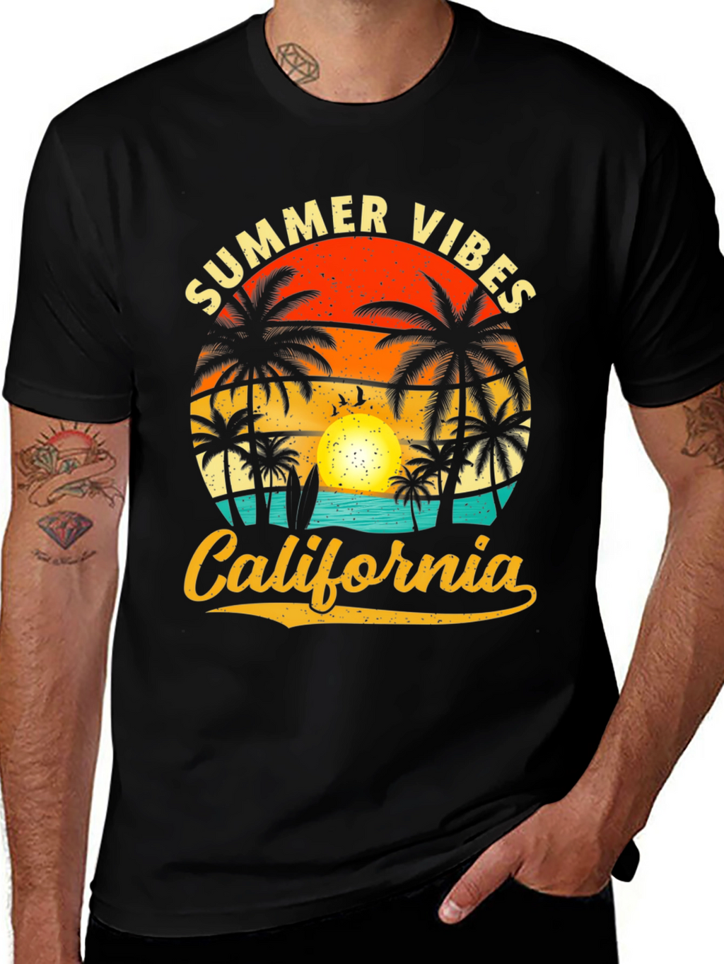 Summer Vibes California Graphic Tee