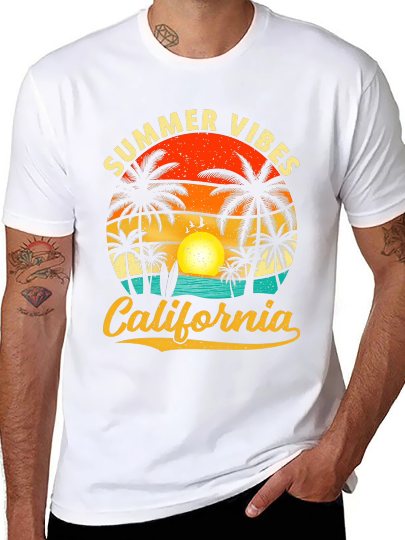 Summer Vibes California Graphic Tee
