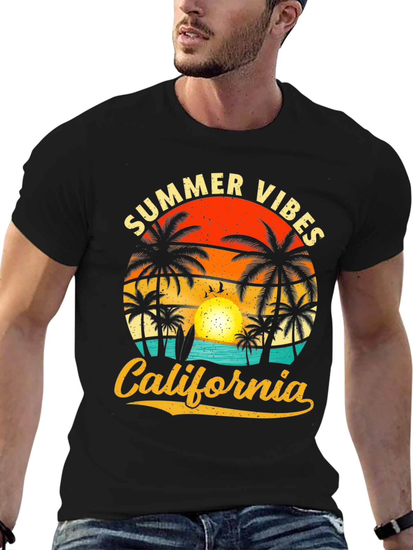 Summer Vibes California Graphic Tee