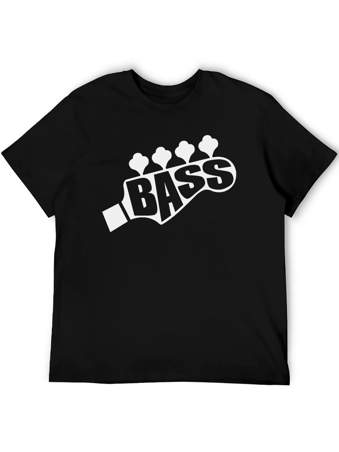 Bass Guitar Headstock T-Shirt - Music Lover Tee