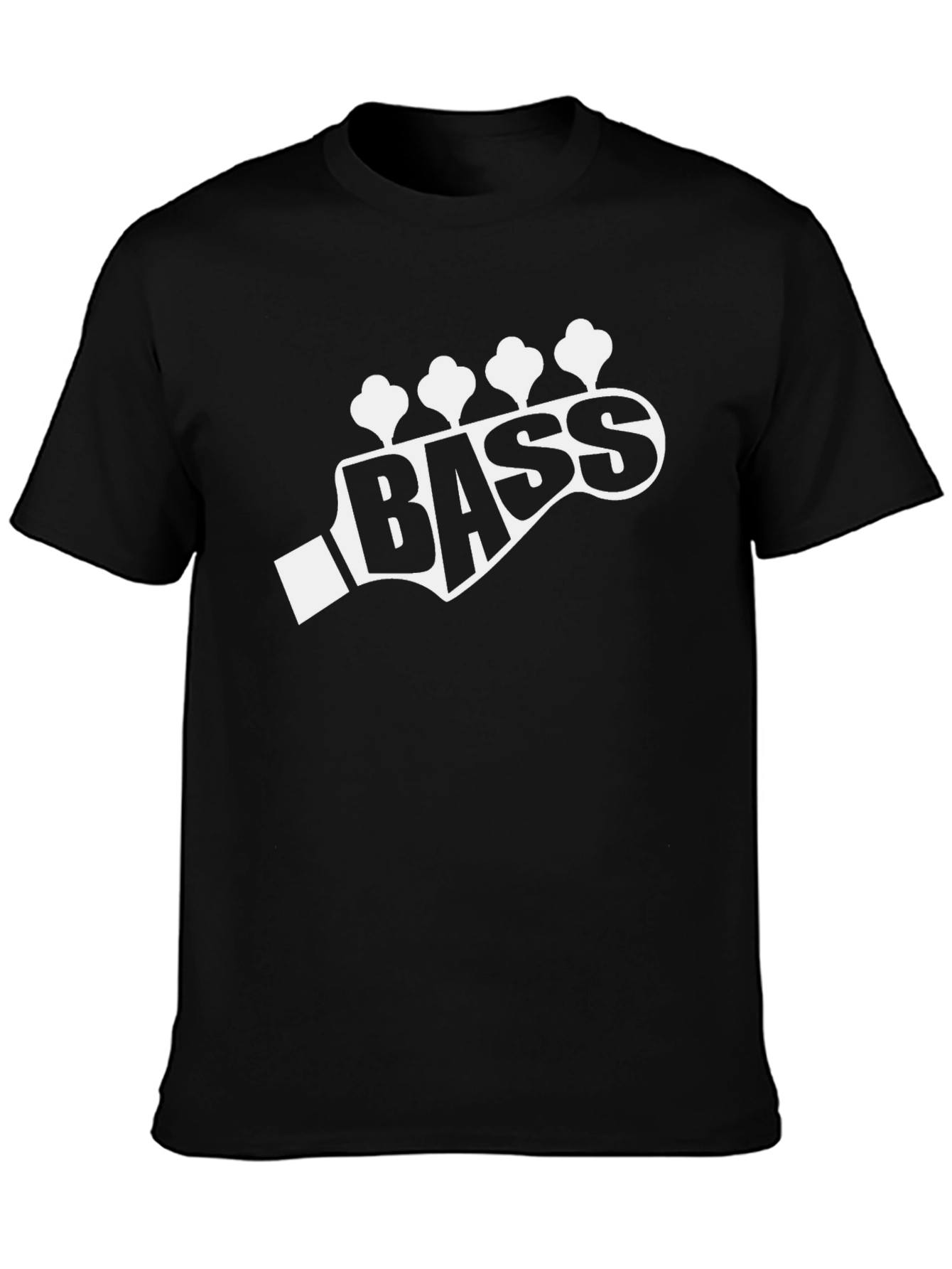 Bass Guitar Headstock T-Shirt - Music Lover Tee