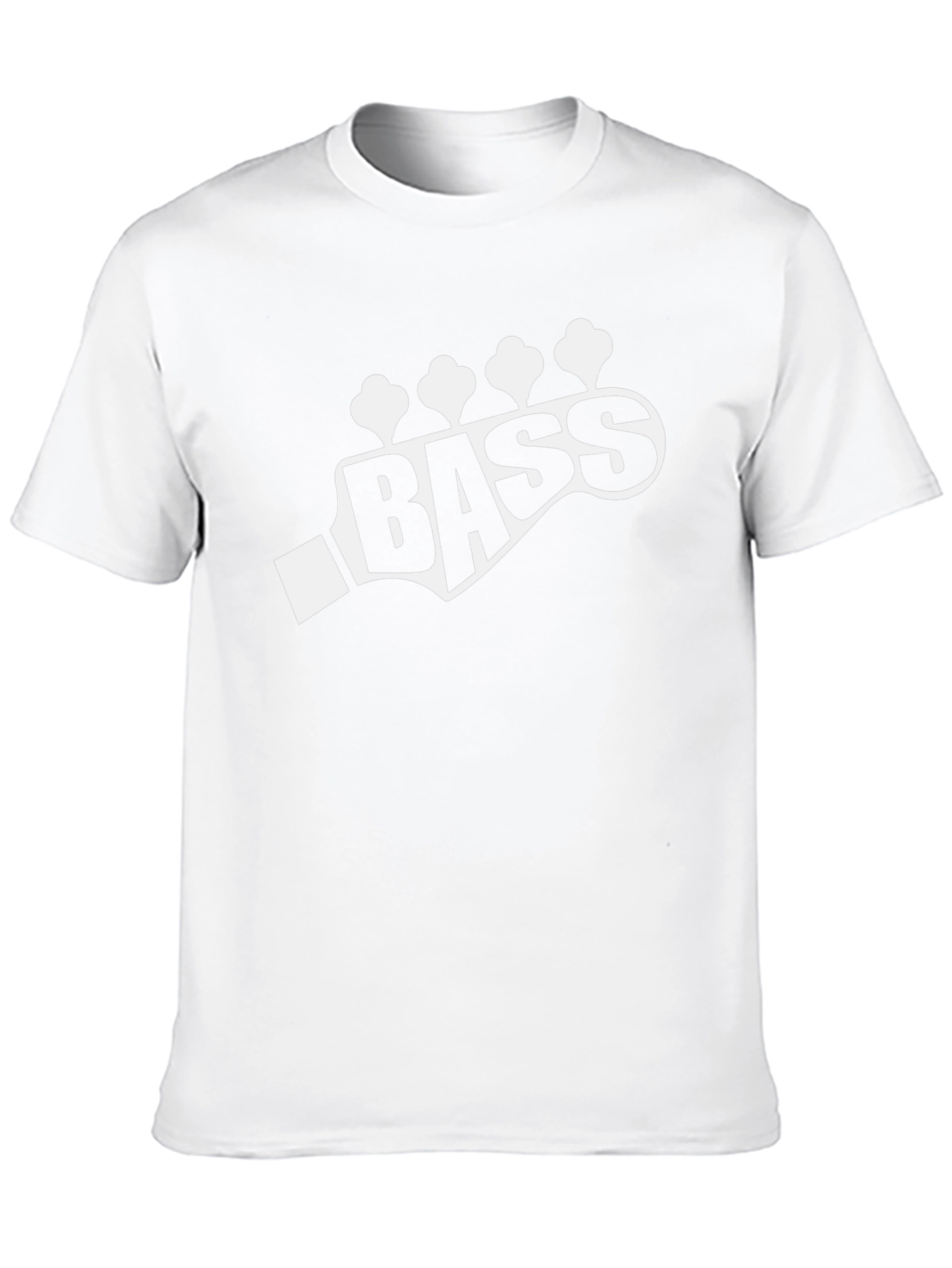 Bass Guitar Headstock T-Shirt - Music Lover Tee