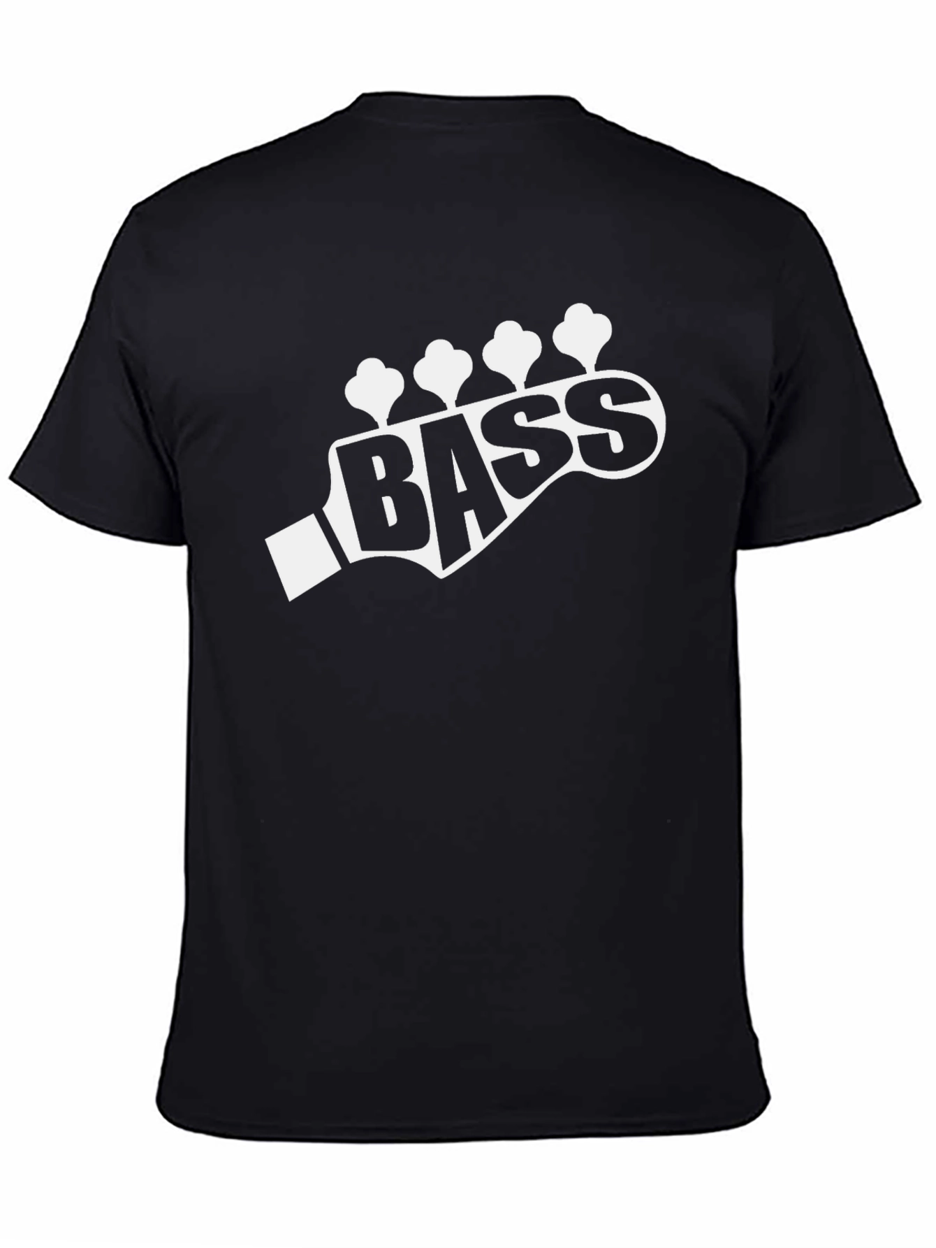 Bass Guitar Headstock T-Shirt - Music Lover Tee