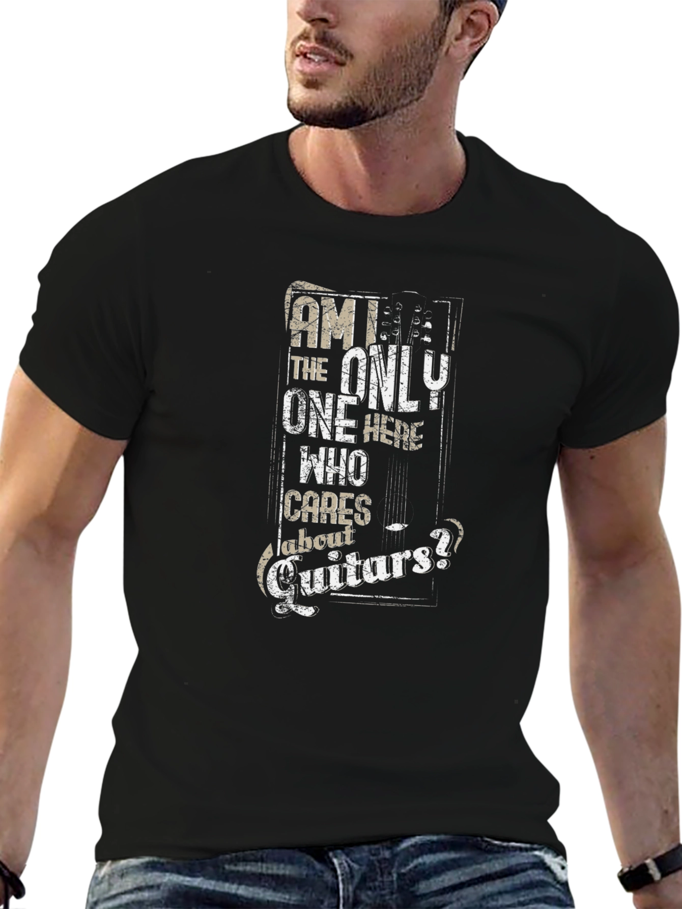 Am I the Only One Who Cares About Guitars? T-Shirt