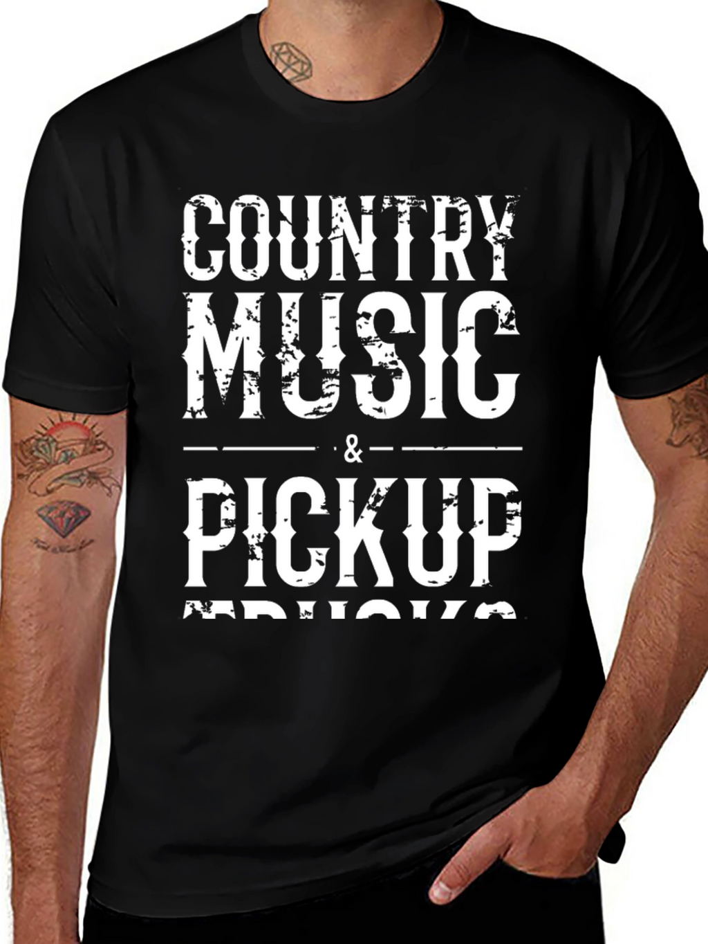 Country Music & Pickup Trucks Graphic T-Shirt