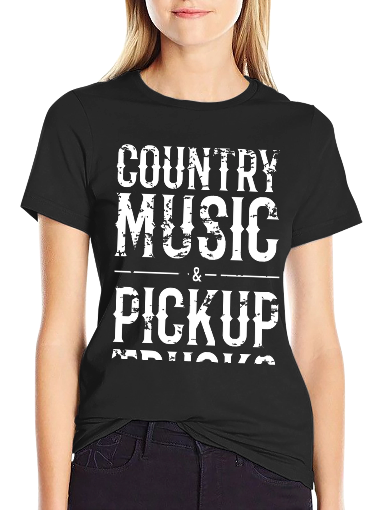 Country Music & Pickup Trucks Graphic T-Shirt