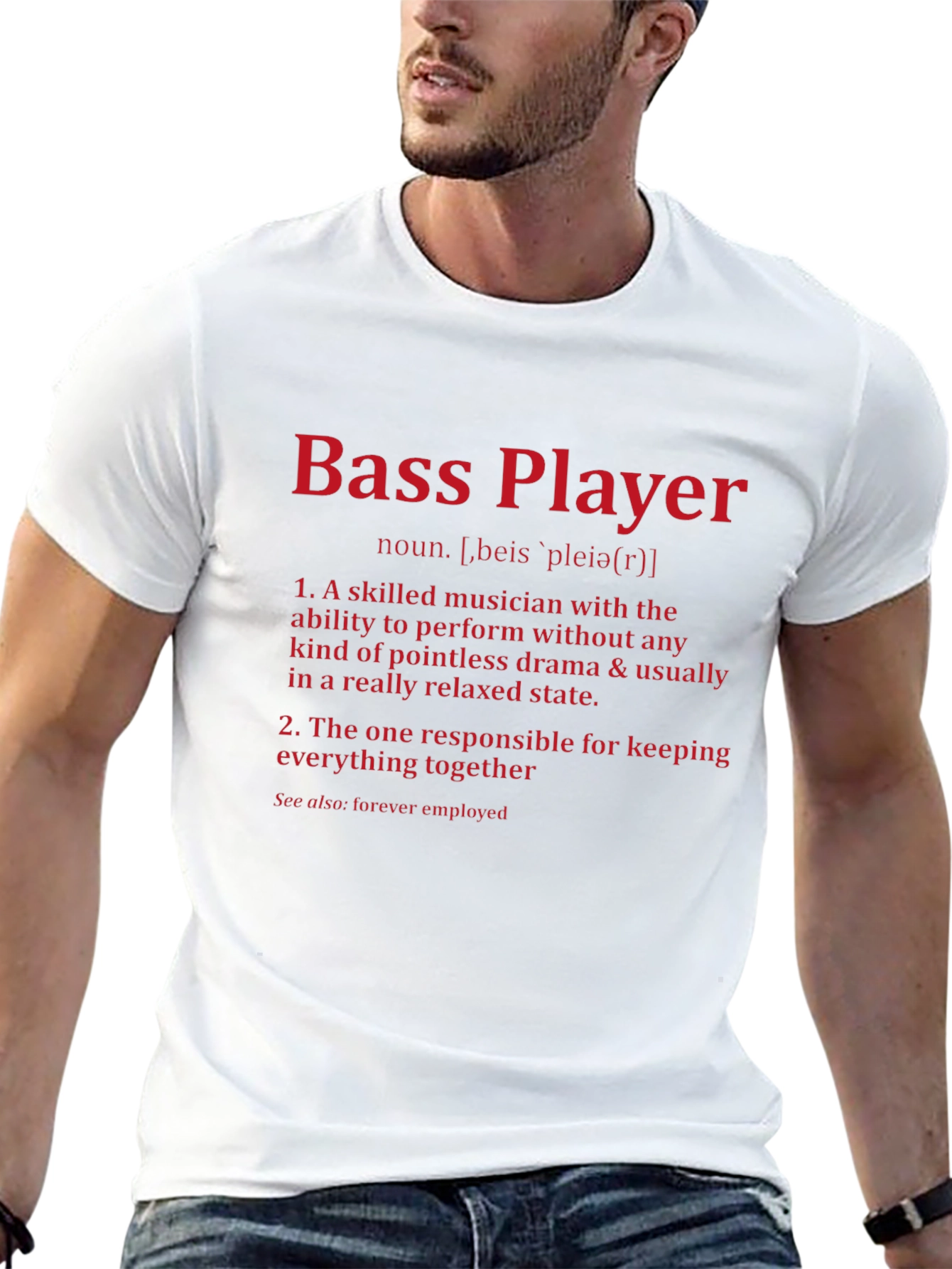 Bass Player Definition T-Shirt - Musician Gift