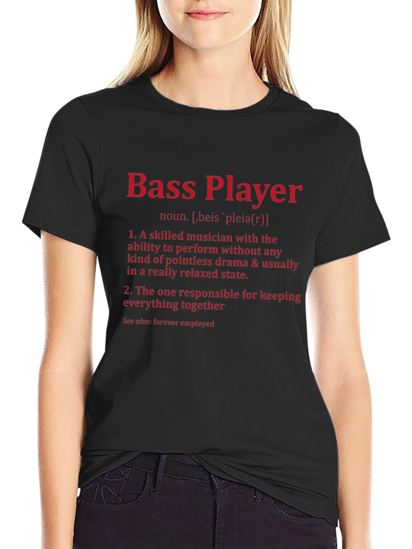 Bass Player Definition T-Shirt - Musician Gift