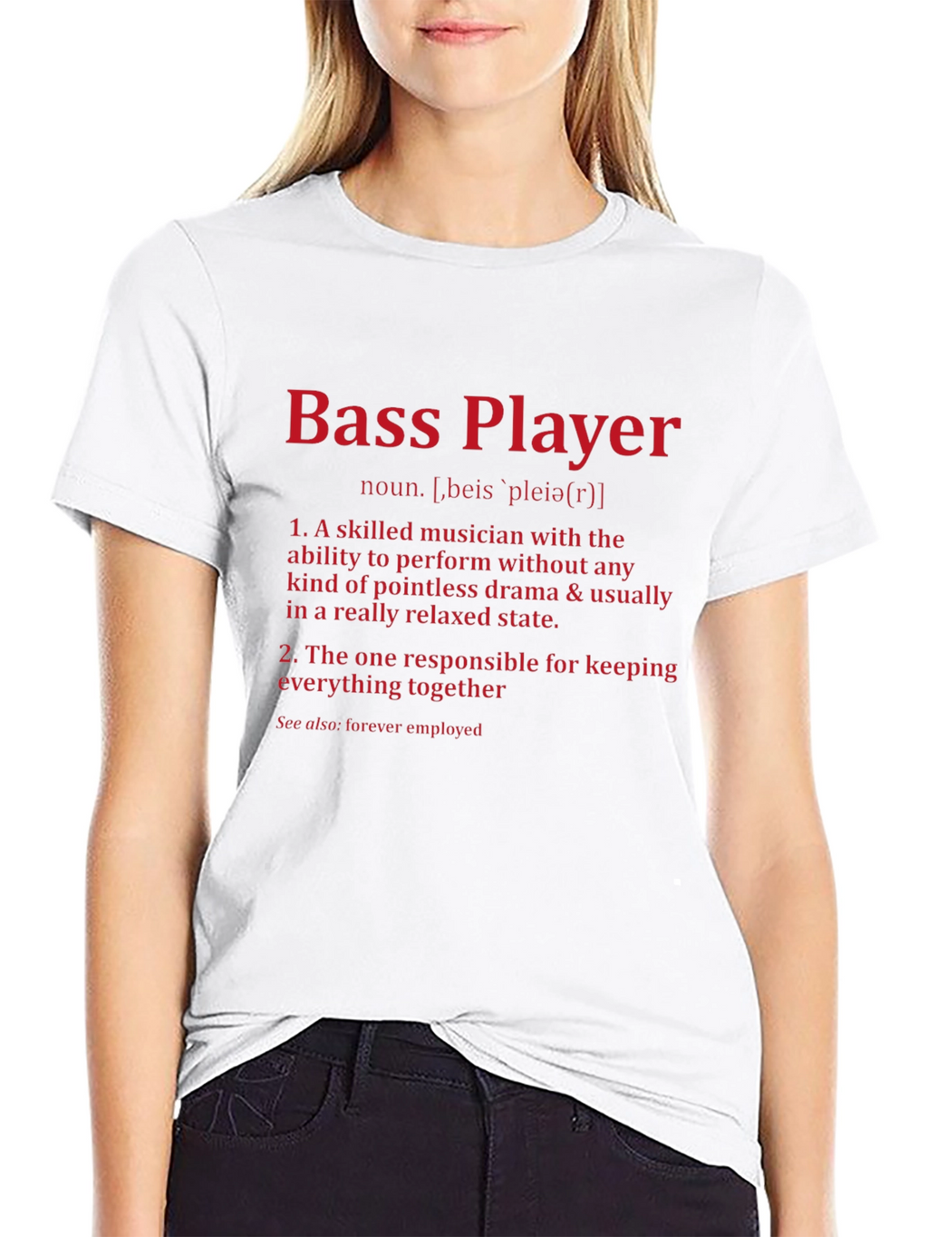 Bass Player Definition T-Shirt - Musician Gift