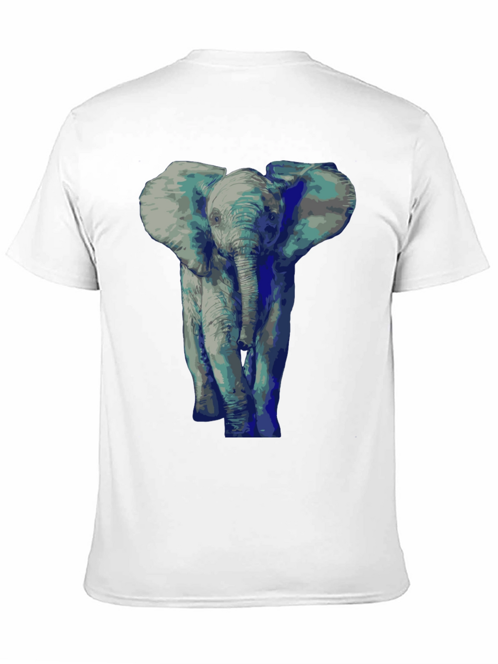 Elephant Graphic Tee - Black Cotton T-Shirt