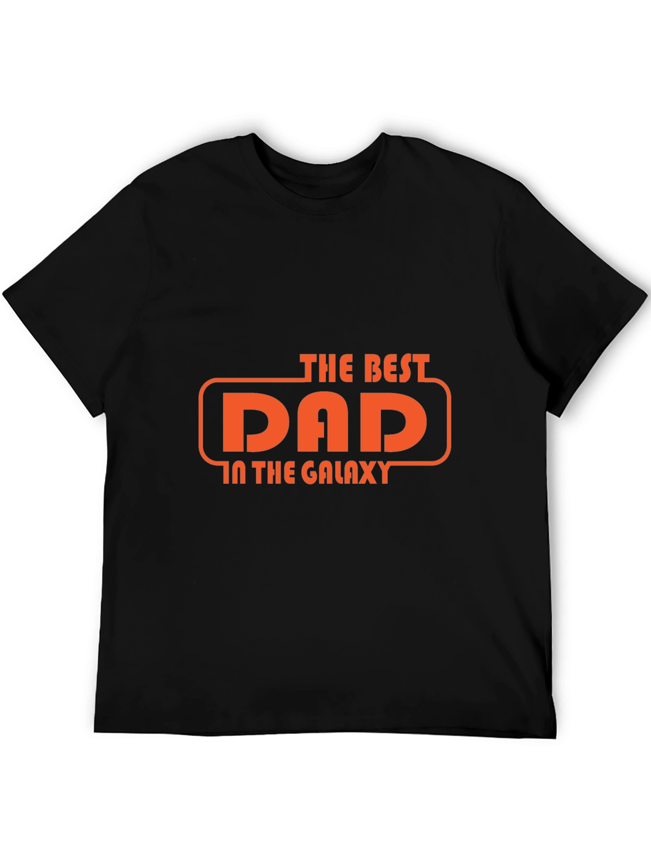 Best Dad in the Galaxy Graphic T-Shirt - Black