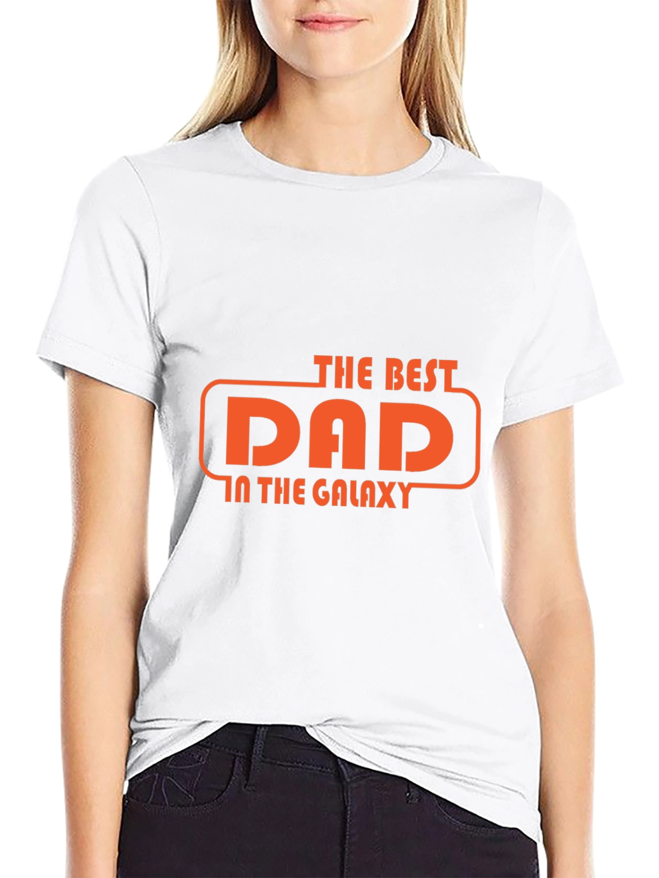 Best Dad in the Galaxy Graphic T-Shirt - Black