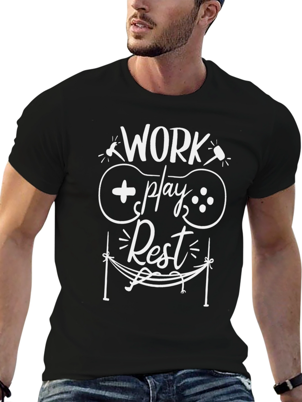 Work Play Rest Graphic Tee