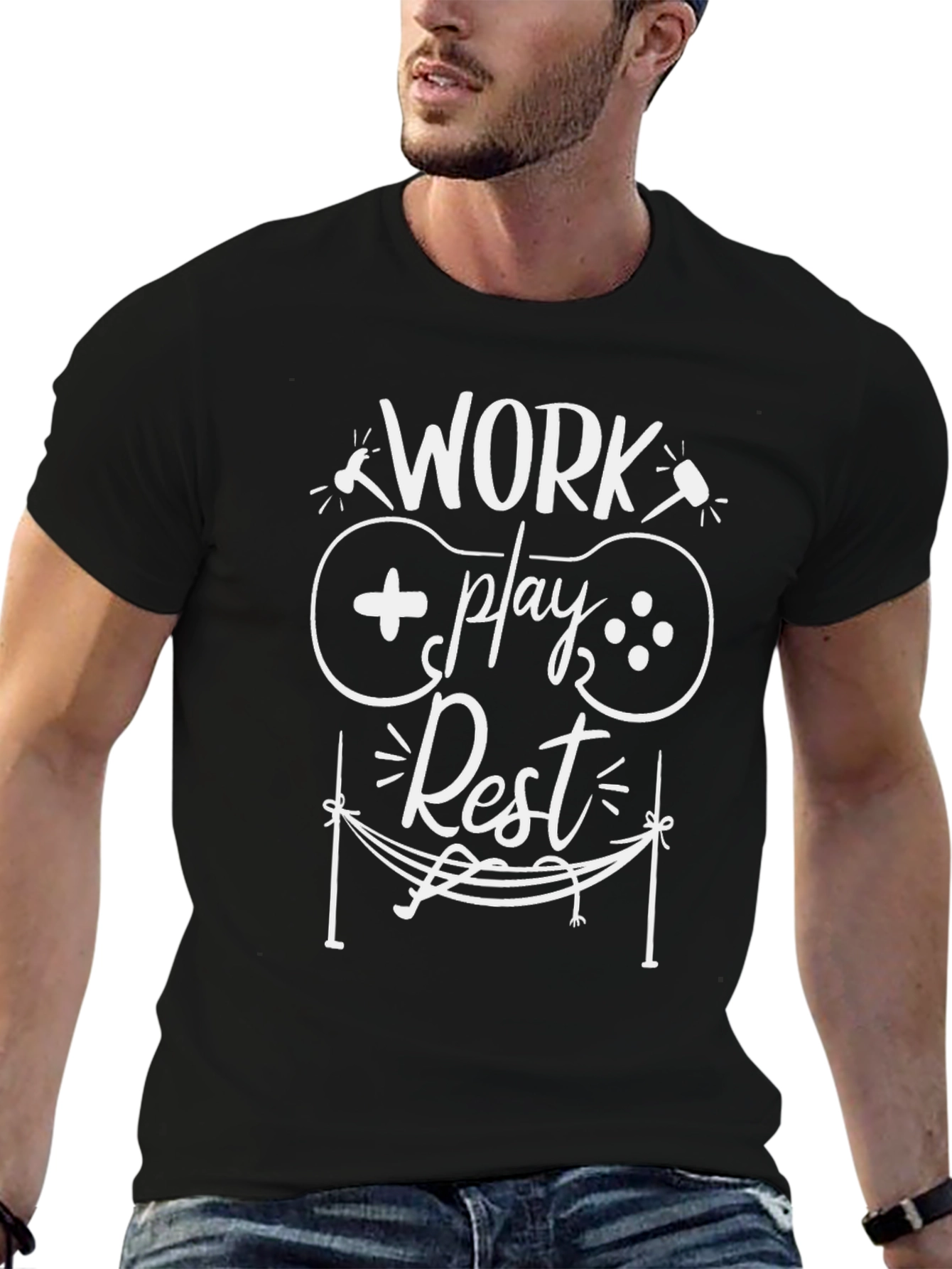 Work Play Rest Graphic Tee