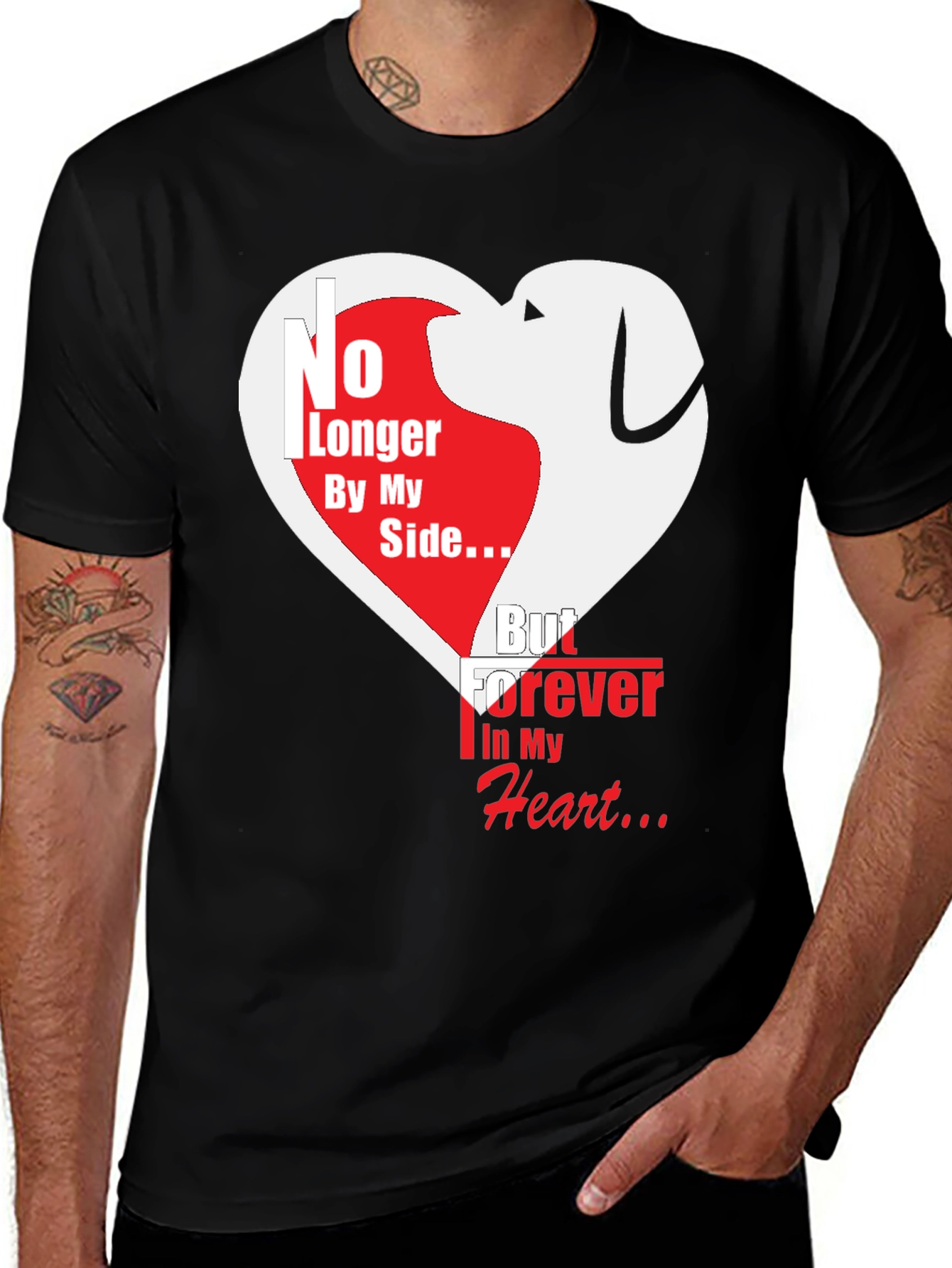 Dog Memorial T-Shirt - Forever In My Heart