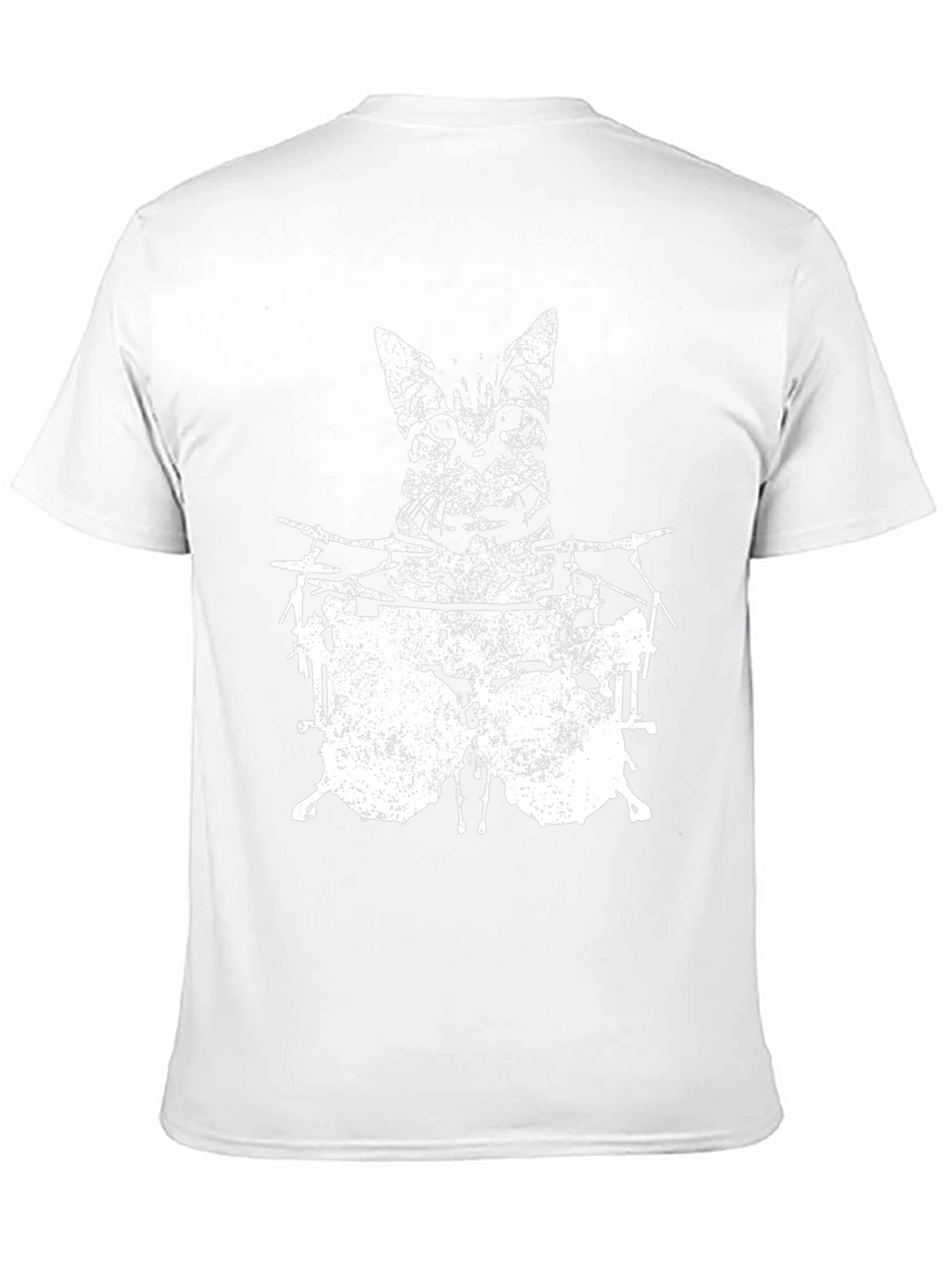 Cat Drummer Graphic T-Shirt