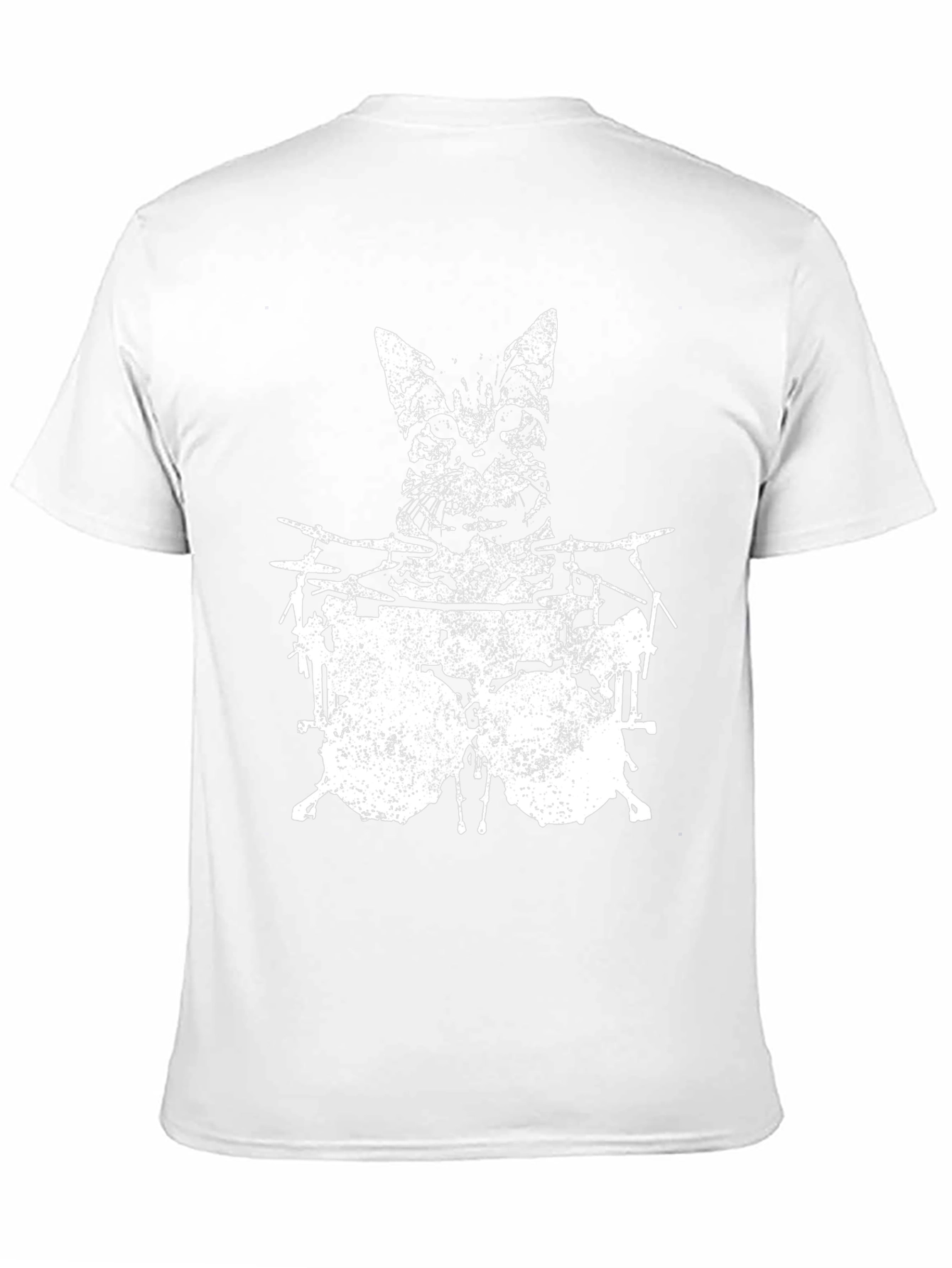 Cat Drummer Graphic T-Shirt