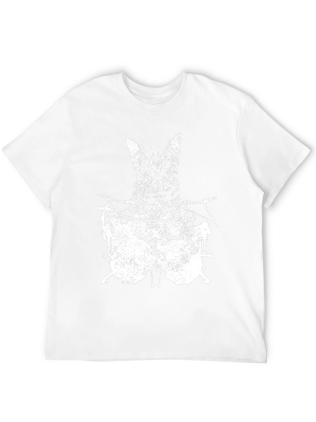 Cat Drummer Graphic T-Shirt