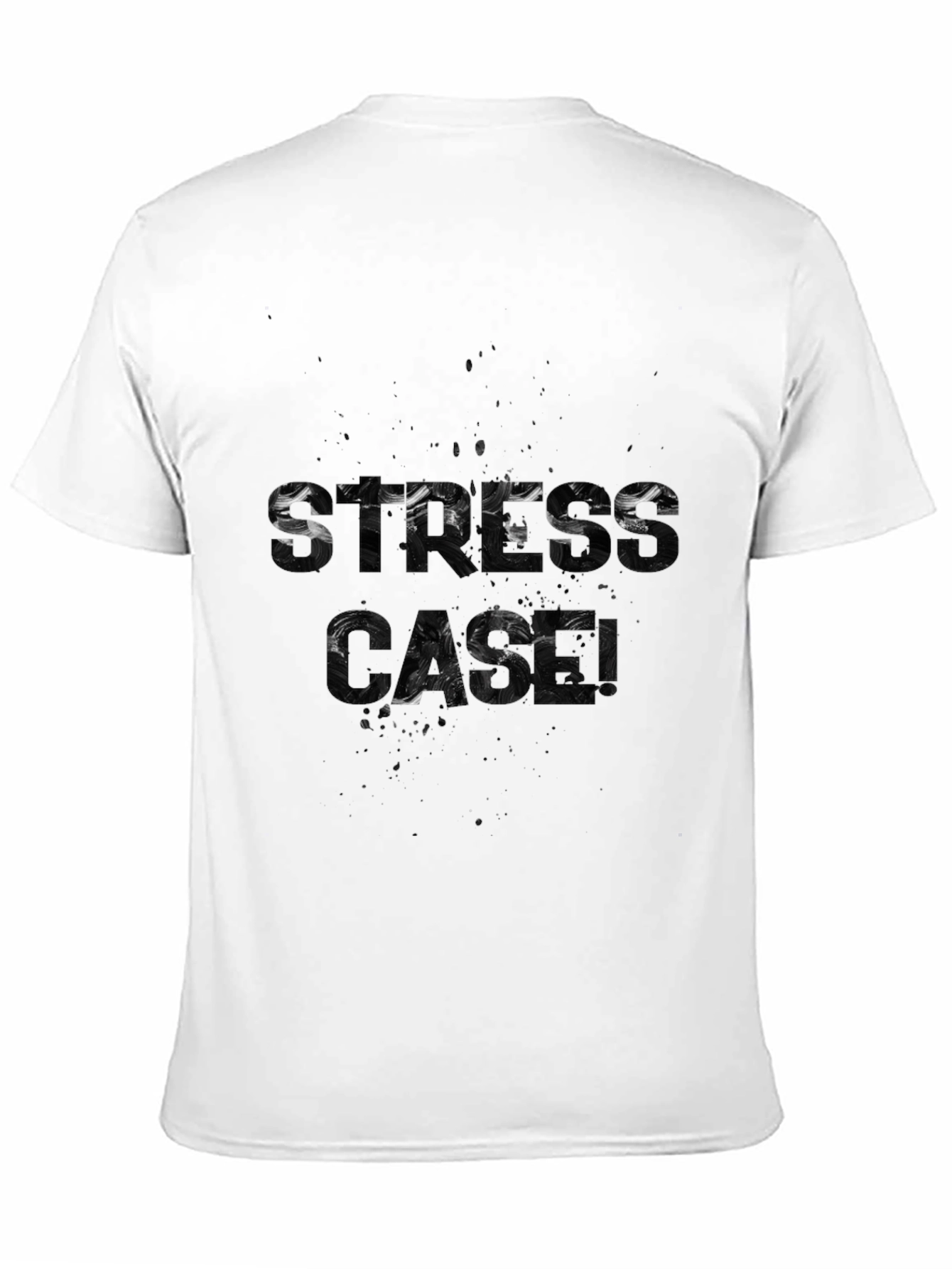 Stress Gang Graphic T-Shirt - Stylish Black Tee