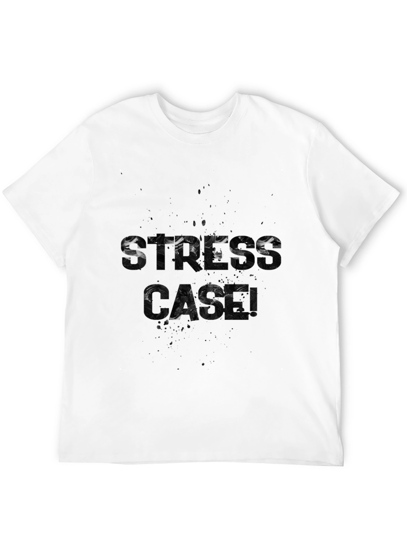 Stress Gang Graphic T-Shirt - Stylish Black Tee