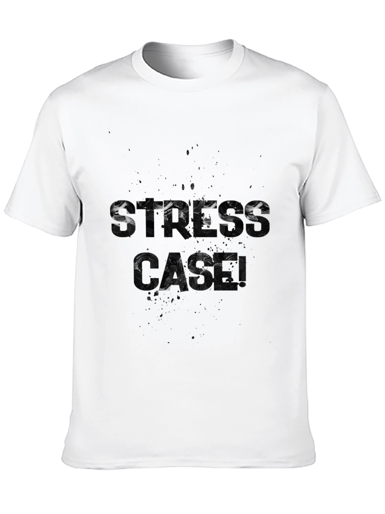 Stress Gang Graphic T-Shirt - Stylish Black Tee