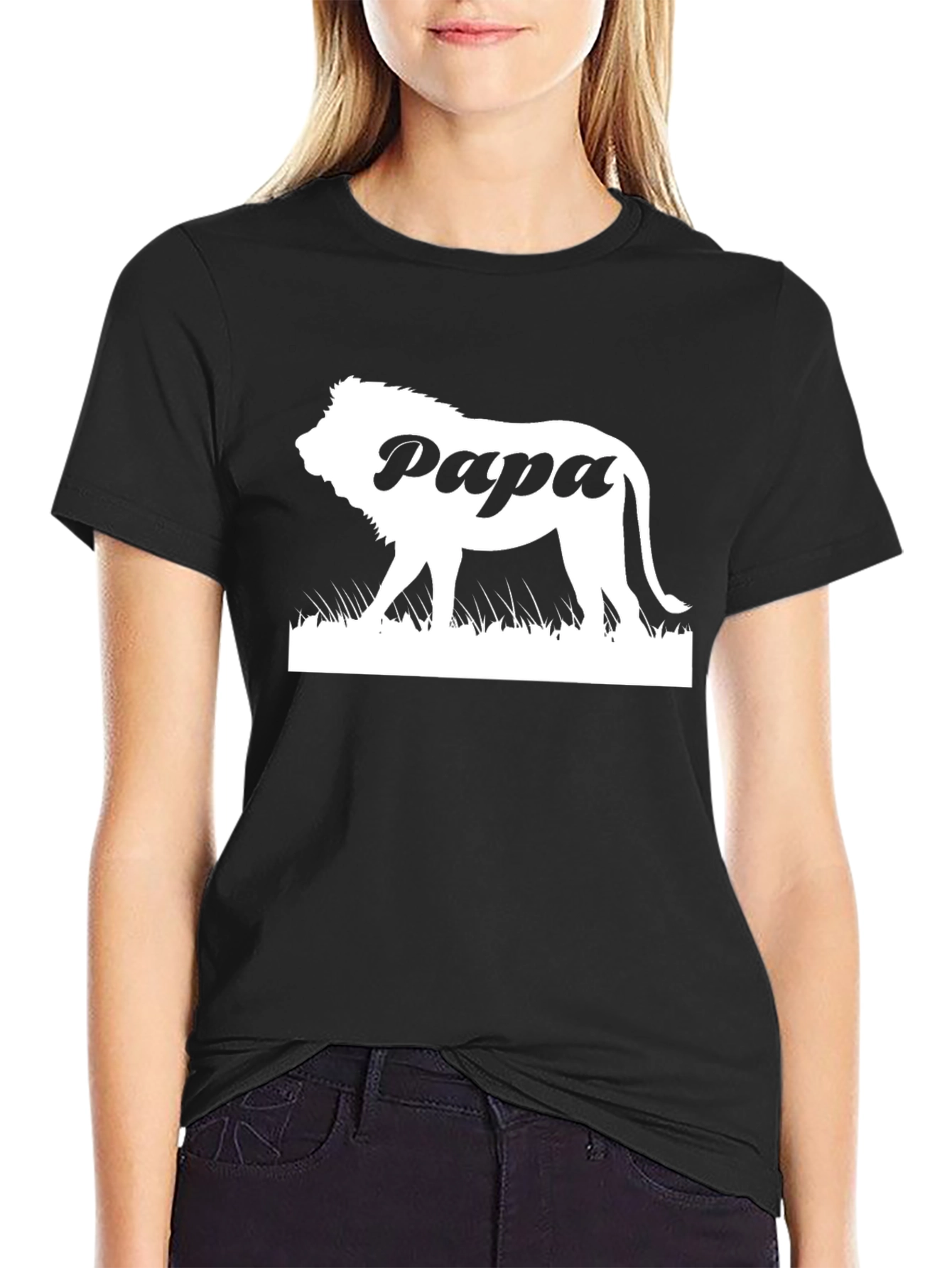 Papa Lion Graphic Tee - Dad Gift