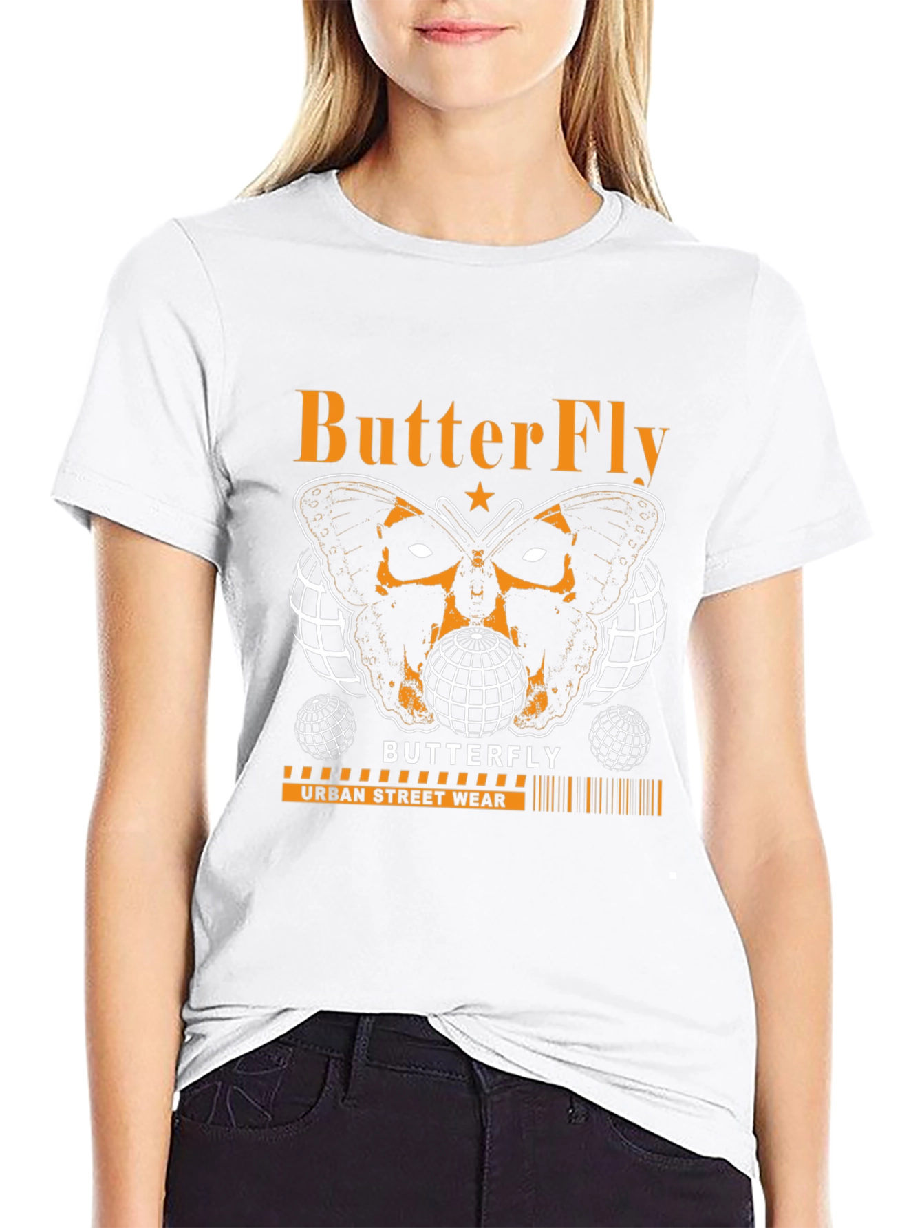 Butterfly Urban Streetwear Graphic Tee